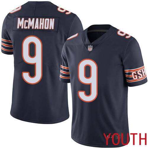 Chicago Bears Limited Navy Blue Youth Jim McMahon Home Jersey NFL Football 9 Vapor Untouchable